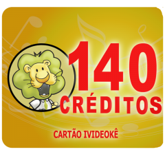 imagem Cartão Pré-Pago 140 créditos Para Ivideokê Mini 8162/Pop200/Pop 300/Pro 750/Pro 950/Pro 850/Vsk 1.0/Vsk 2.0/Vsk 3.0/Vsk2.5/EZ-850