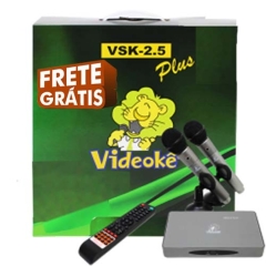 imagem                                                                                                                                         PROMOÇÃO !!!  !VIDEOKÊ VSK 2.5 PLUS com 12.659 Músicas Pacotes Mús.Nacionais(Mem+1 ao 40L)+Pacotes Mús. Americanas( IUSA ATÉ INT15C)+Pacotes Mús. Japonesas (JAP ATÉ JAP 8  ) + Pacotes Mús.Evangelicas +Pacotes Mús. Infantis