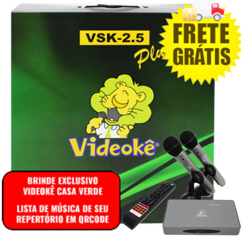 imagem                                                                                                          VIDEOKÊ VSK 2.5 PLUS com 12.479 Músicas Pacotes Mús.Nacionais(Mem+1 ao 40)+Pacotes Mús. Americanas( IUSA ATÉ INT13)+Pacotes Mús. Japonesas (JAP ATÉ JAP 8c ) + Pacotes Mús.Evangelicas +Pacotes Mús. Infantis