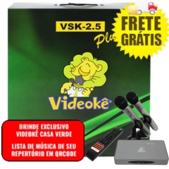 imagem                                                                                                          VIDEOKÊ VSK 2.5 PLUS com 12.479 Músicas Pacotes Mús.Nacionais(Mem+1 ao 40)+Pacotes Mús. Americanas( IUSA ATÉ INT13)+Pacotes Mús. Japonesas (JAP ATÉ JAP 8c ) + Pacotes Mús.Evangelicas +Pacotes Mús. Infantis