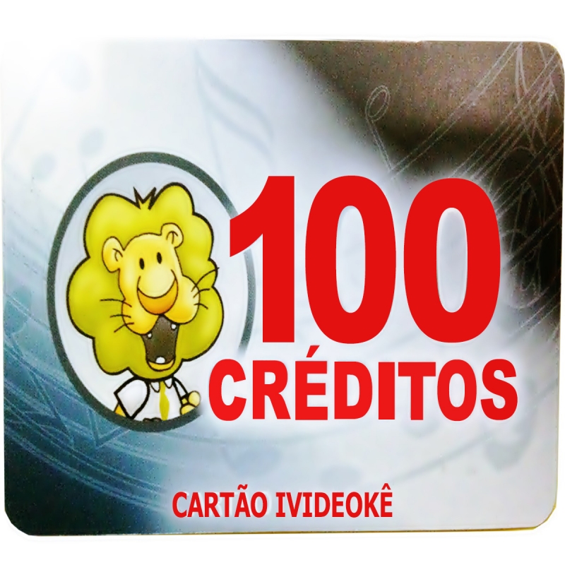 Imagem do produto Cartão Pré-Pago 100 créditos Para Ivideokê Mini 8162/Pop200/Pop 300/Pro 750/Pro 950/Pro 850