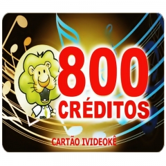 imagem          Cartão pré-pago 800 créditos Para Ivideokê Mini 8162/Pop200/Pop 300/Pro 750/Pro 950/Pro 850/Vsk 1.0/Vsk 2.0/Vsk 3.0/Vsk2.5/EZ-850